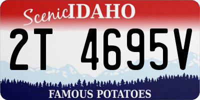 ID license plate 2T4695V