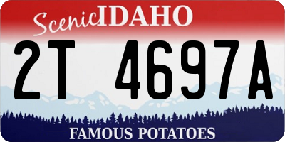 ID license plate 2T4697A