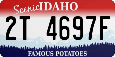 ID license plate 2T4697F