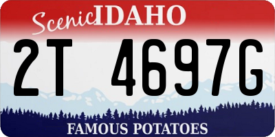 ID license plate 2T4697G