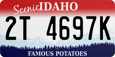 ID license plate 2T4697K