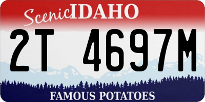 ID license plate 2T4697M