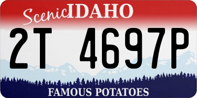 ID license plate 2T4697P