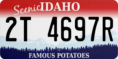 ID license plate 2T4697R