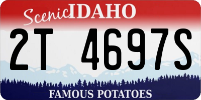 ID license plate 2T4697S