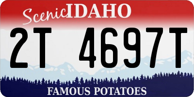 ID license plate 2T4697T