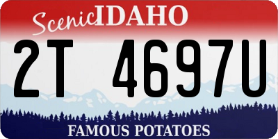 ID license plate 2T4697U
