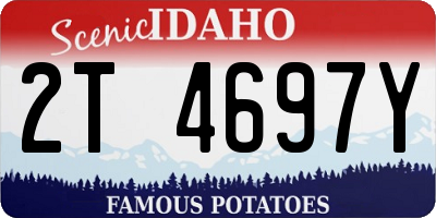 ID license plate 2T4697Y