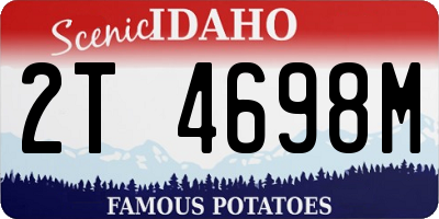 ID license plate 2T4698M