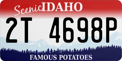 ID license plate 2T4698P