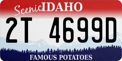 ID license plate 2T4699D