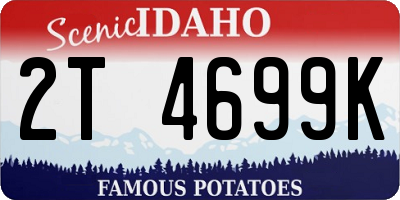ID license plate 2T4699K