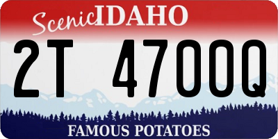 ID license plate 2T4700Q