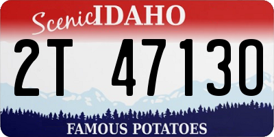 ID license plate 2T4713O