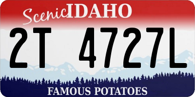 ID license plate 2T4727L