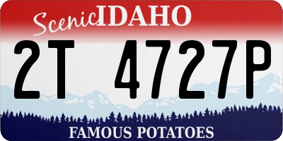 ID license plate 2T4727P