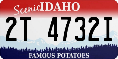 ID license plate 2T4732I