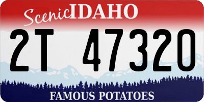 ID license plate 2T4732O
