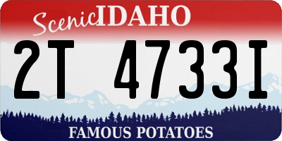 ID license plate 2T4733I