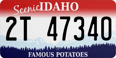 ID license plate 2T4734O