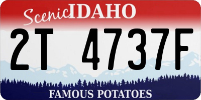ID license plate 2T4737F