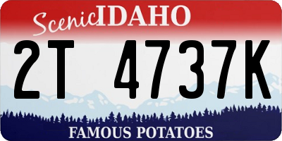 ID license plate 2T4737K