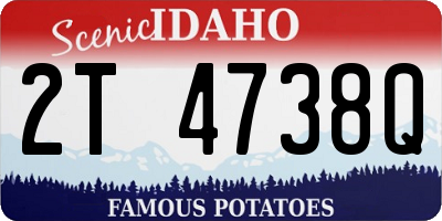 ID license plate 2T4738Q