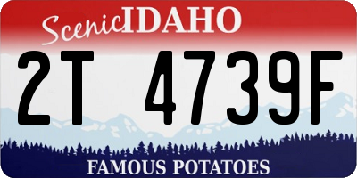 ID license plate 2T4739F