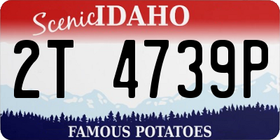 ID license plate 2T4739P