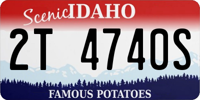 ID license plate 2T4740S