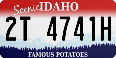 ID license plate 2T4741H