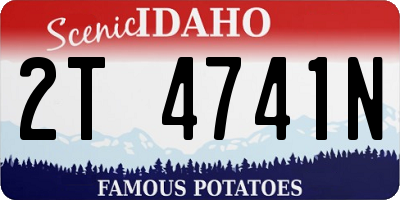 ID license plate 2T4741N