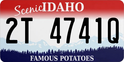 ID license plate 2T4741Q