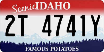 ID license plate 2T4741Y