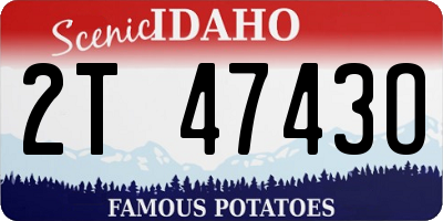 ID license plate 2T4743O