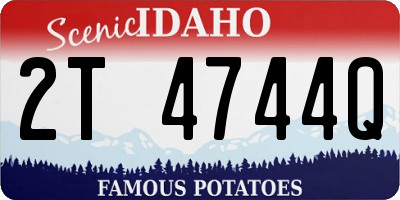 ID license plate 2T4744Q