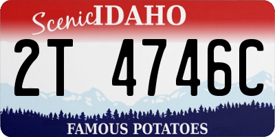ID license plate 2T4746C