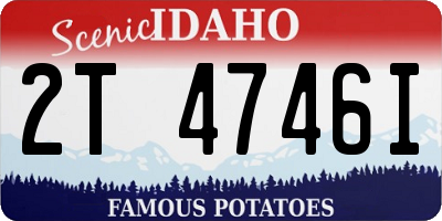 ID license plate 2T4746I