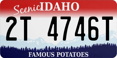 ID license plate 2T4746T