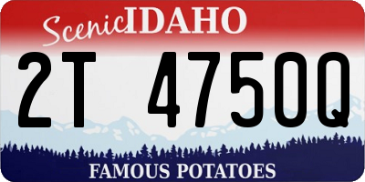 ID license plate 2T4750Q
