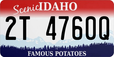 ID license plate 2T4760Q