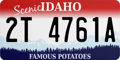 ID license plate 2T4761A