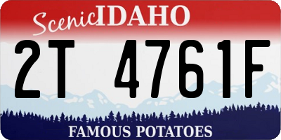 ID license plate 2T4761F