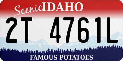ID license plate 2T4761L