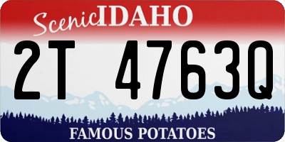 ID license plate 2T4763Q