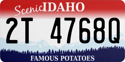 ID license plate 2T4768Q