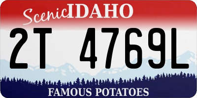 ID license plate 2T4769L