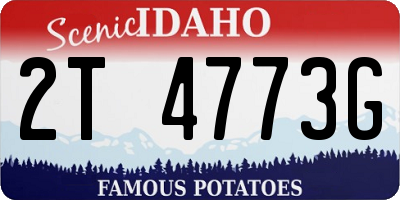ID license plate 2T4773G