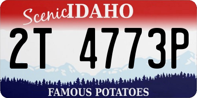 ID license plate 2T4773P
