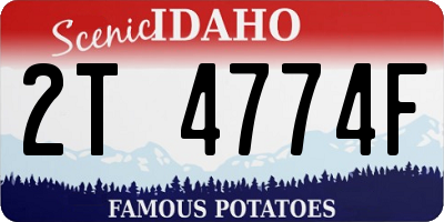 ID license plate 2T4774F